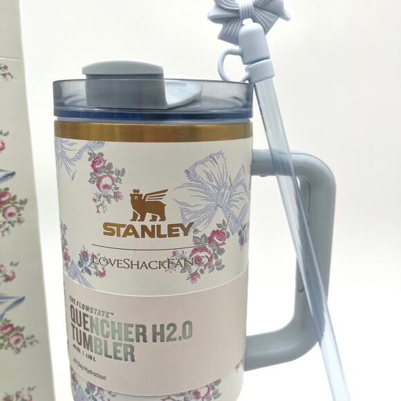 LoveShackFancy Stanley NEW IN BOX Tumbler, Authentic Collectible, 40oz - Picture 6 of 10